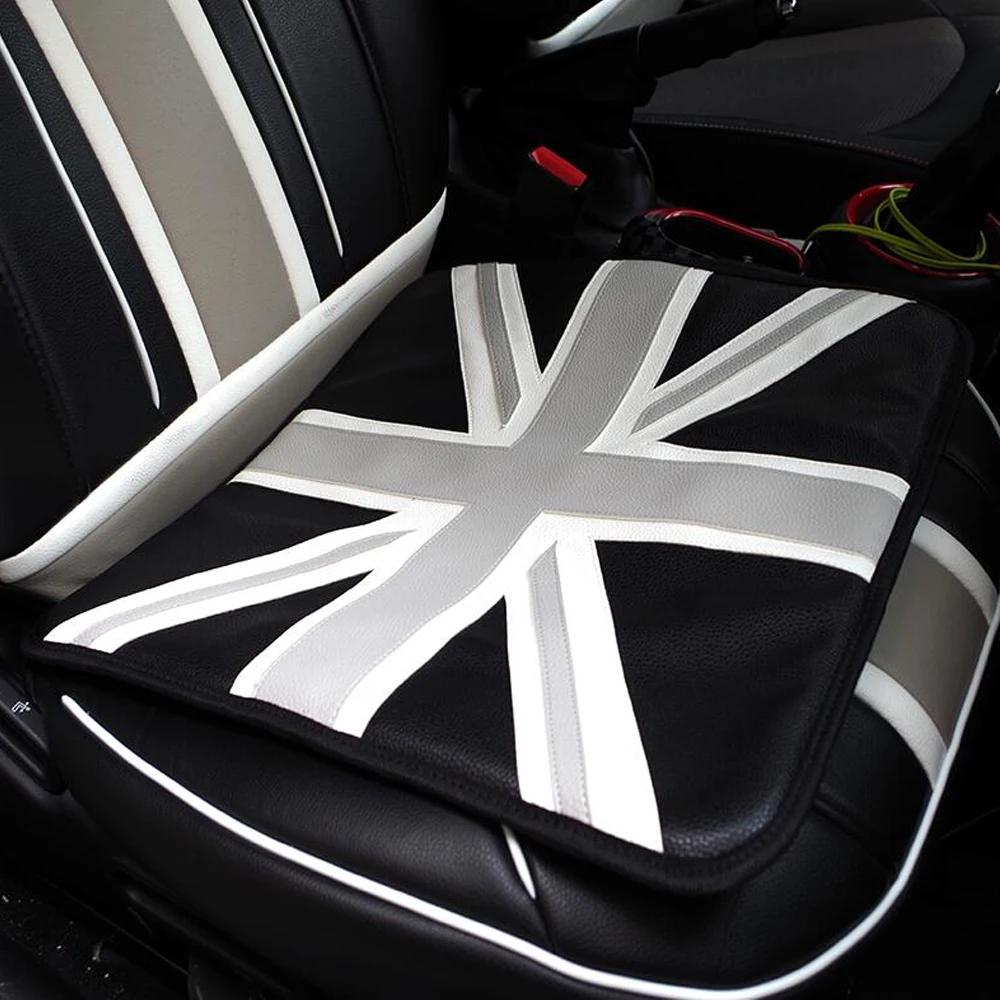 1pc Union Jack PU Leather Seat Cushion Covers Pad Car Styling For MINI Cooper JCW One S R55 R56 R58 R59 R60 R61 F54 F55 F56 F60 |