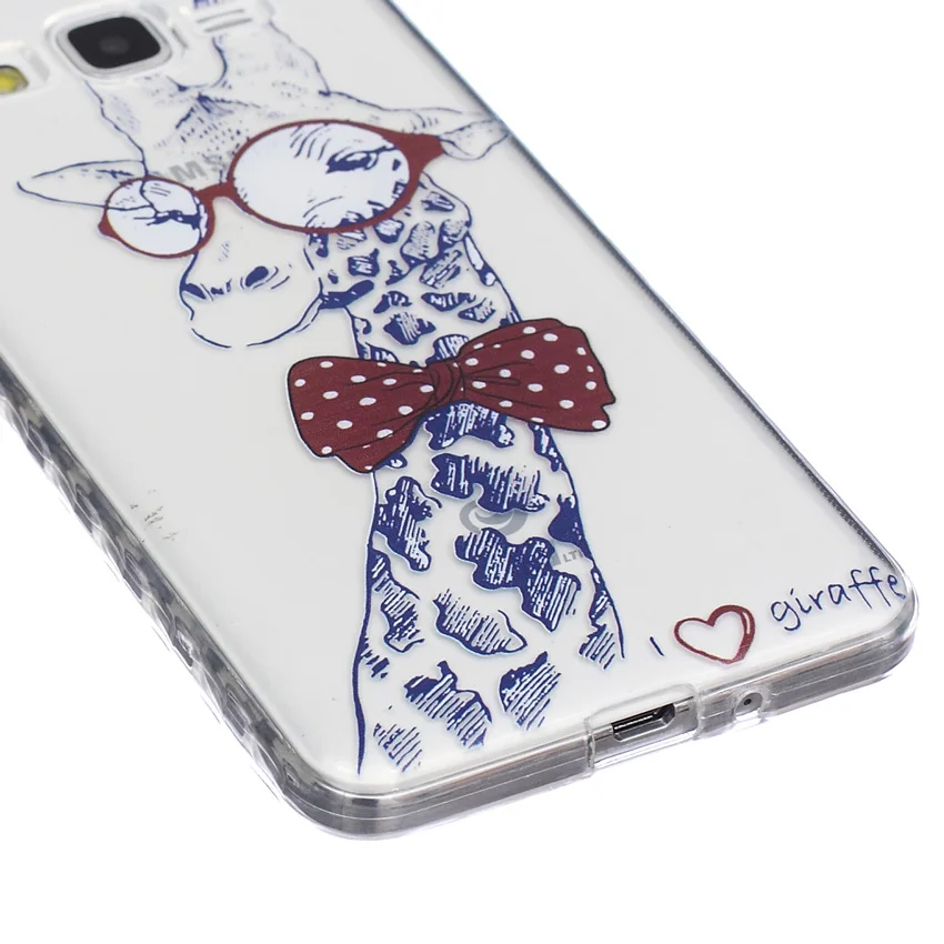 PIXPEKOO for Samsung Galaxy Grand Prime G530 G530F G530H G5306W G5309W G531F Case Cute Cartoon Transparent Thin Soft Phone Cover |