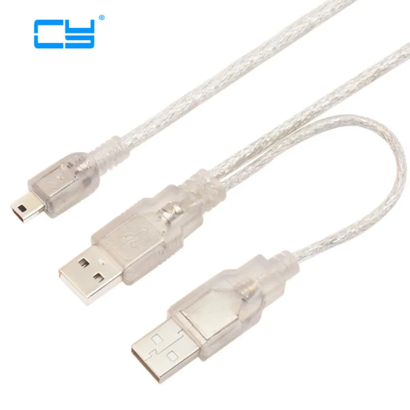 USB2.0 USB 2 0 двойной A Тип 2A штекер к мини 5 контактный Y образный кабель 6 м 60 см фута