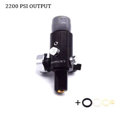 2200psi output PCP Пейнтбол HPA регулятор 4500PSI черный 5/8-18 unf резьба различное Выходное давление - Цвет: 2200psi output