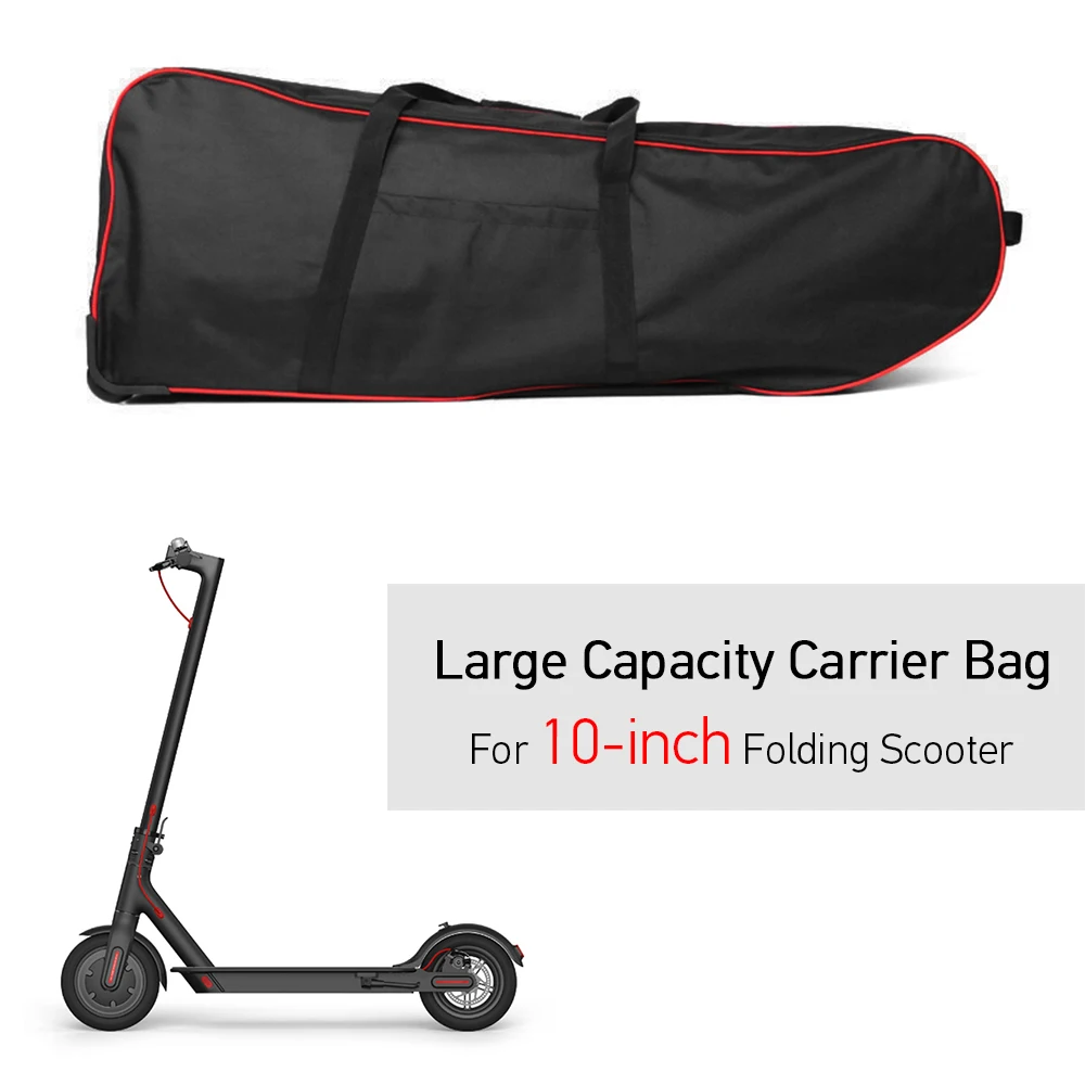 Large Capacity Foldable Scooter Carry Bag for 10 Inch Electric Carrier Transport Roller with Wheels | Спорт и развлечения