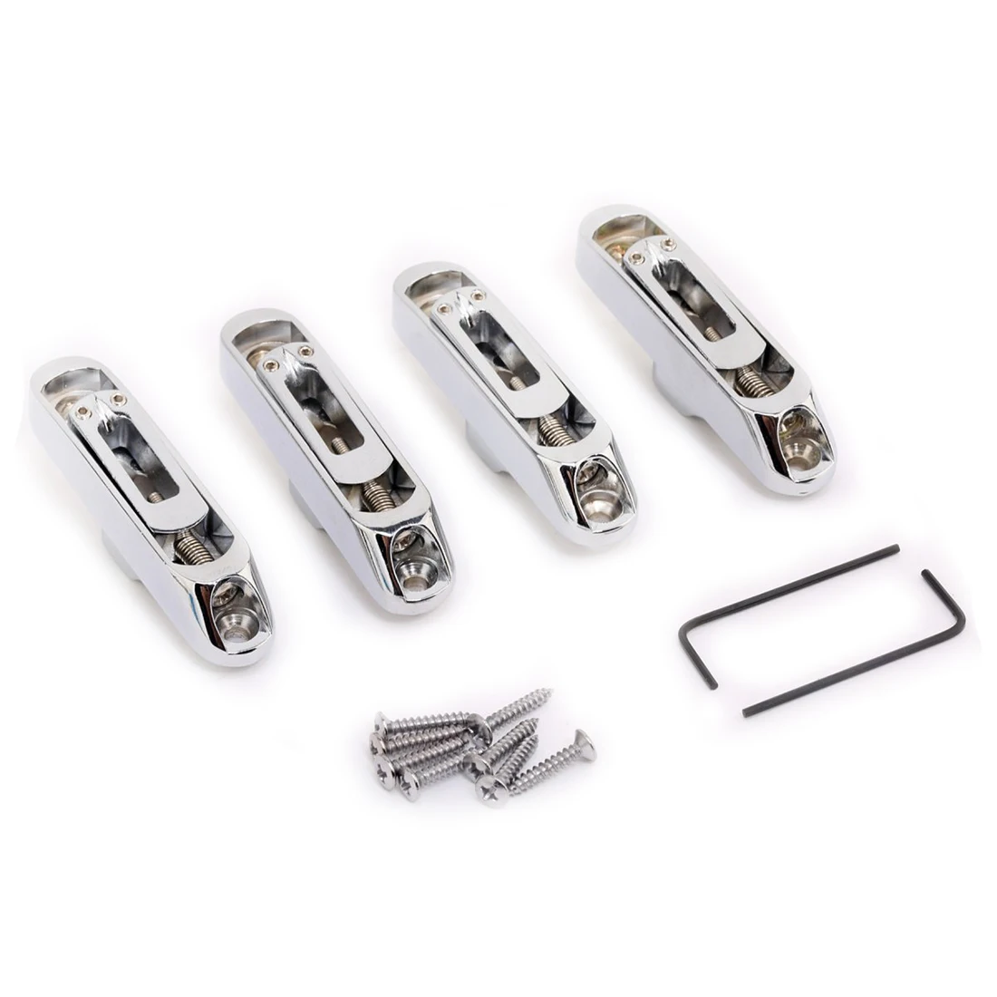 SEWS 4 струнный бас однострунный мост набор серебро (упаковка из 4)|silver silver|set silversilver