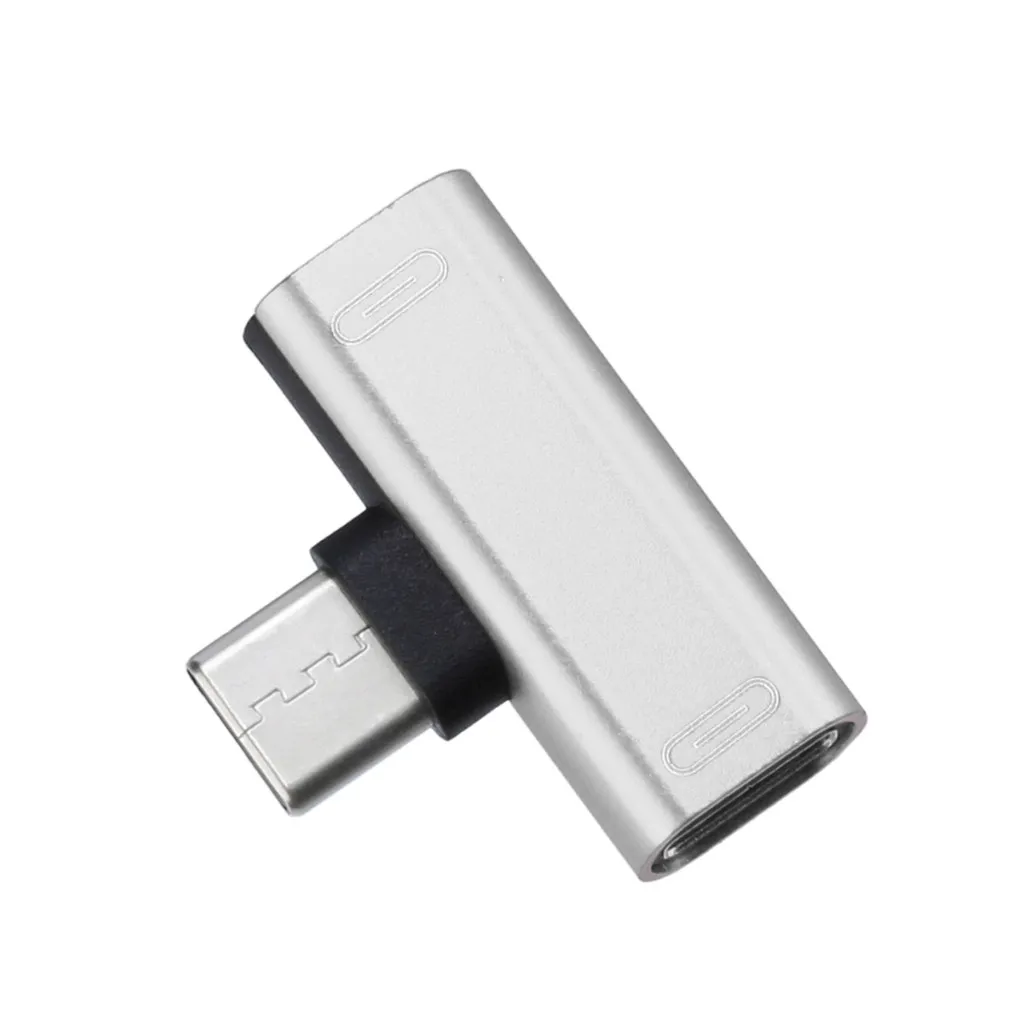 USB C аудио кабель зарядное устройство 2 в 1 Тип к разъему типа Aux Наушники Адаптер