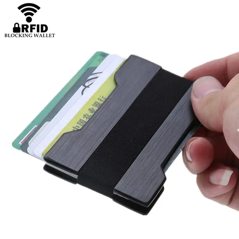 BYCOBECY 2020 новый алюминиевый держатель для карт Бизнес RFID чехол мужской тонкий