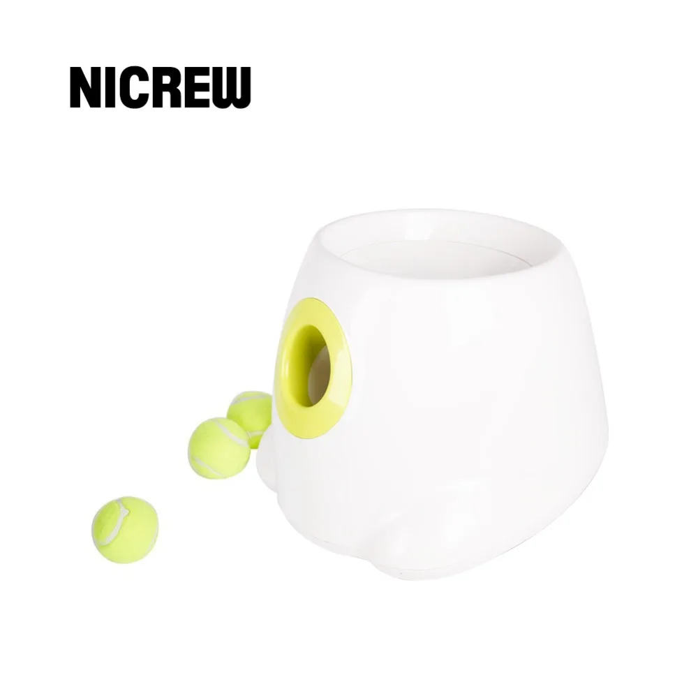 Игрушки Nicrew для собак пусковое устройство тенниса автоматическая метательная
