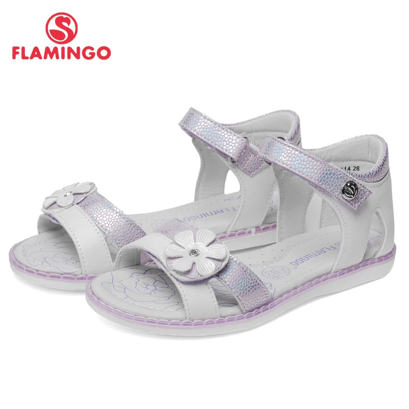 Фламинго известный бренд Arch кожаные стельки Весна и лето дети мода высокого