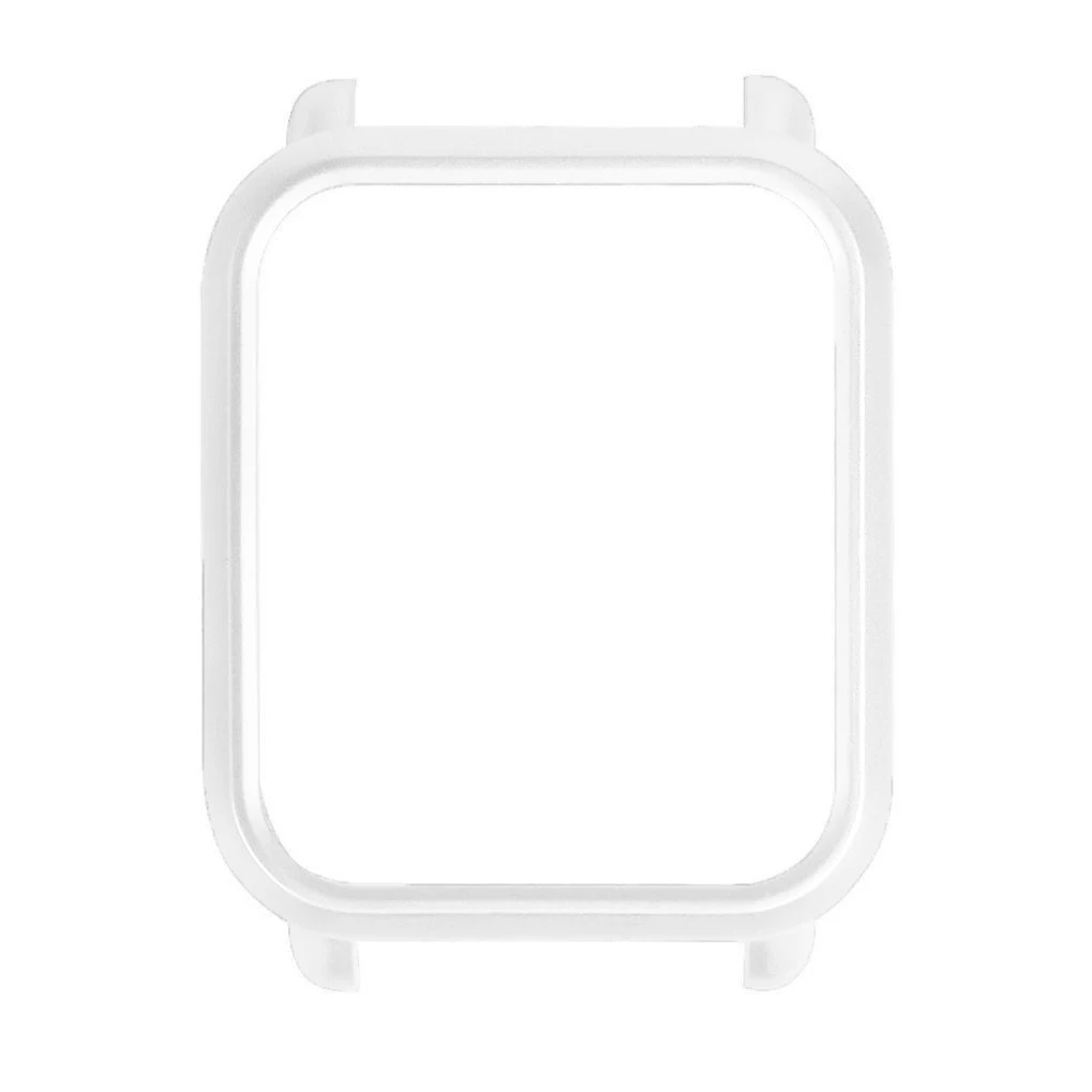 Защитный чехол для смарт-часов для Xiaomi Huami Amazfit Bip Bit youth с красочной рамкой тонкий защитный чехол для amazfit bip - Цвет: Белый