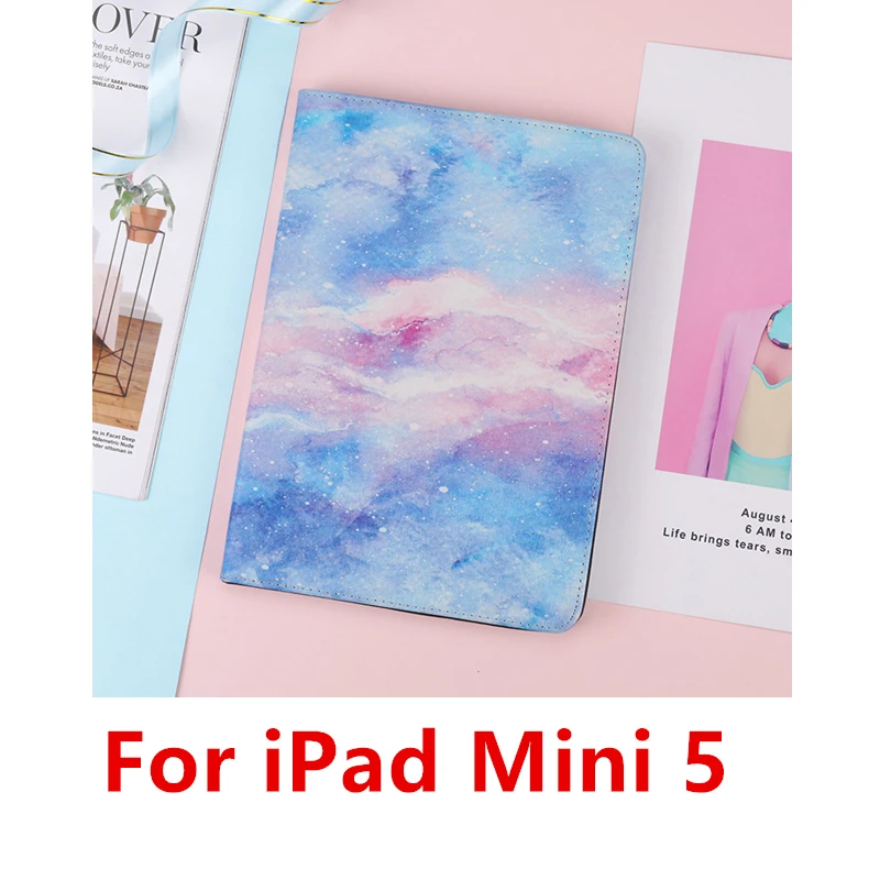 Blue 5 Чехол под мрамор для iPad 9,7 Силиконовая задняя кожа смарт-Чехлы для iPad Mini 2/3/4/5 Air 2 1 Pro 10,5 Pro 11 Coque принципиально - Цвет: Blue 5