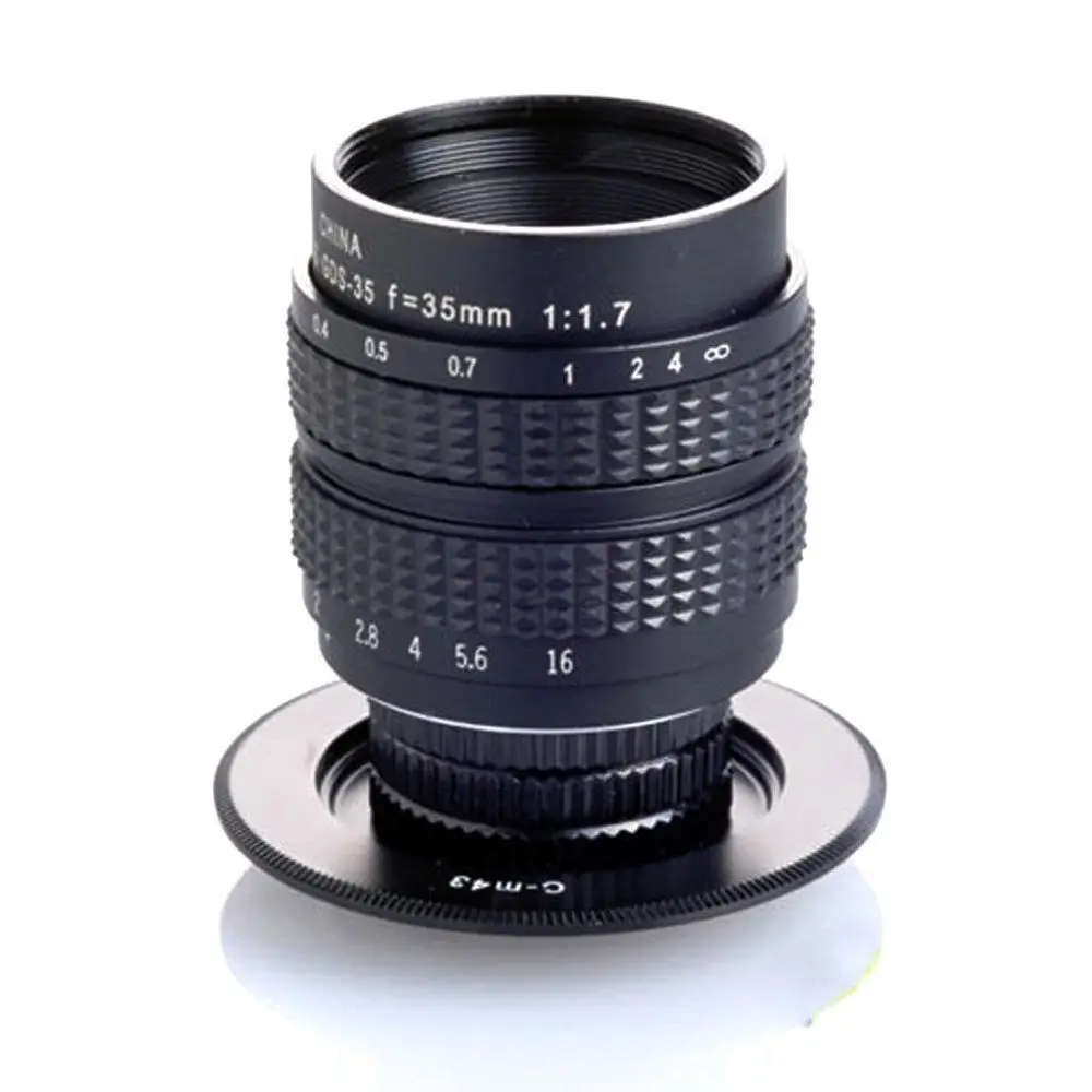 Фуцзянь 35 мм F1.7 CCTV объектив + C M4/3 крепление Adapte для Olympus E PL5 PM3 PM2 P3 PL3 PM1 PL2 PL1s PL1 P2