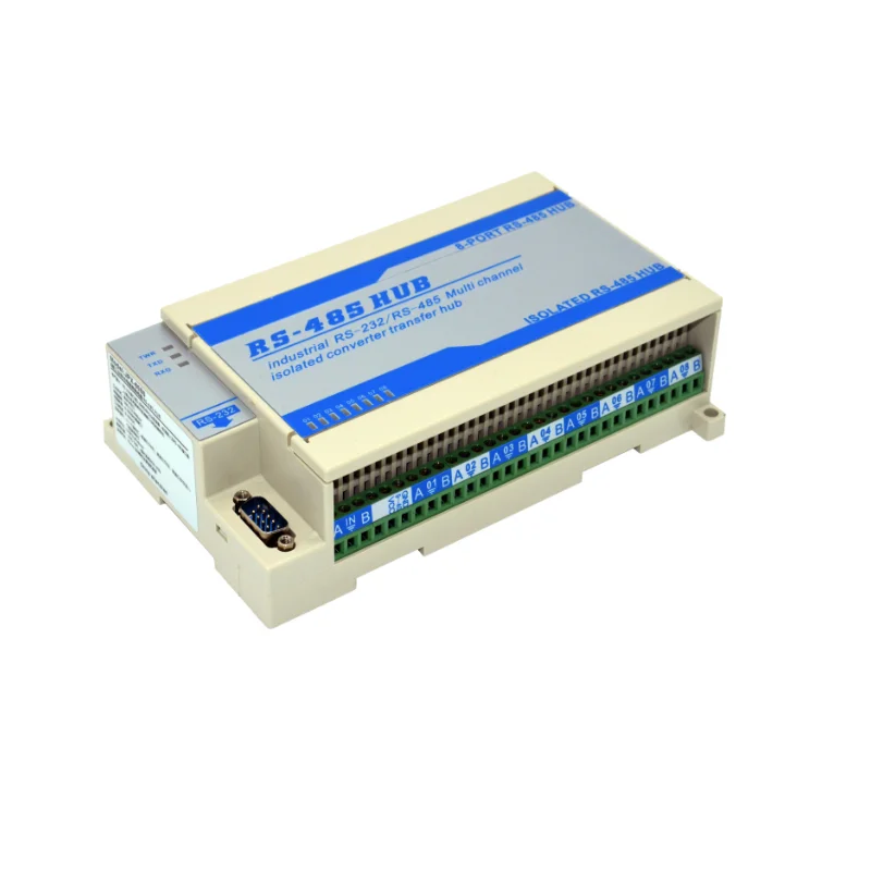 8 Channel промышленные RS485 сигнала Splitter 1 Порты и разъёмы Rs232 последовательный Порты и разъёмы идти до 8 Порты и разъёмы RS485 концентратора фотоэлектрический изоляции
