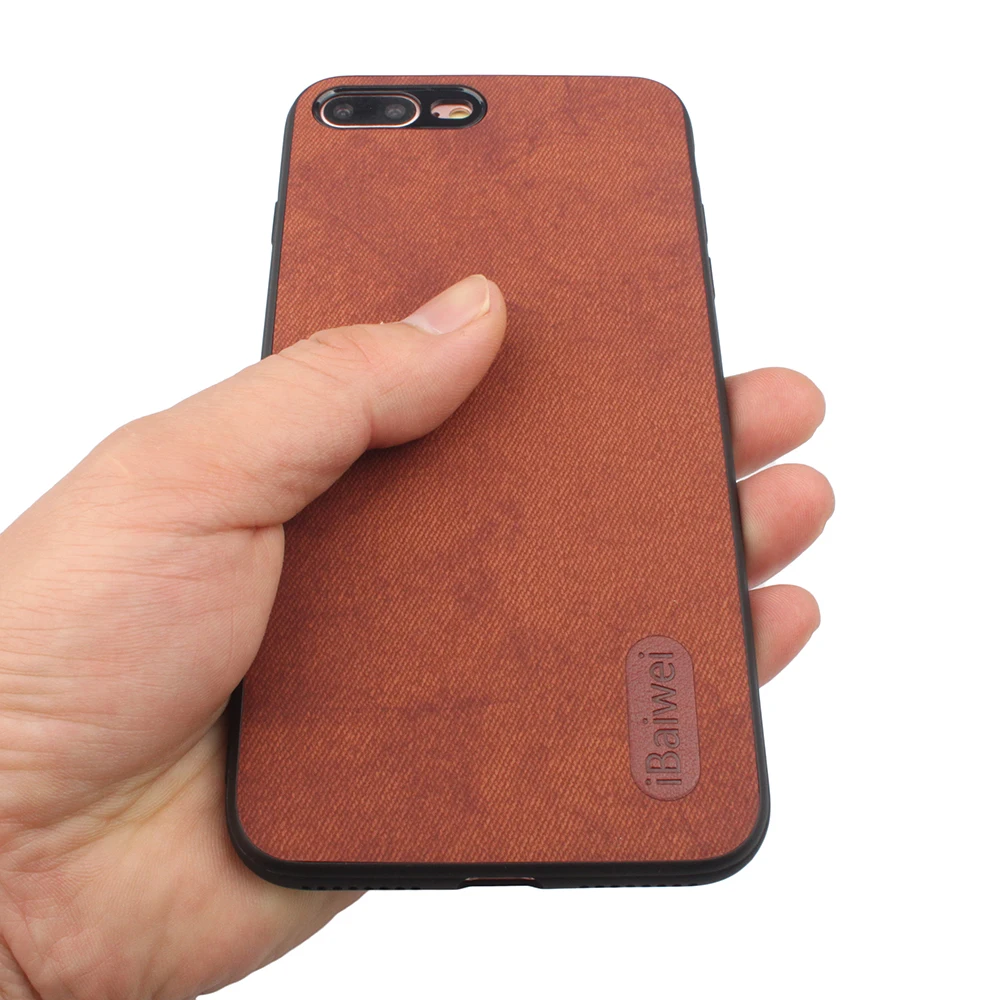 Новый модный ретро джинсовый задний Чехол для iPhone 7 8 6 S Plus Мягкий чехол телефона