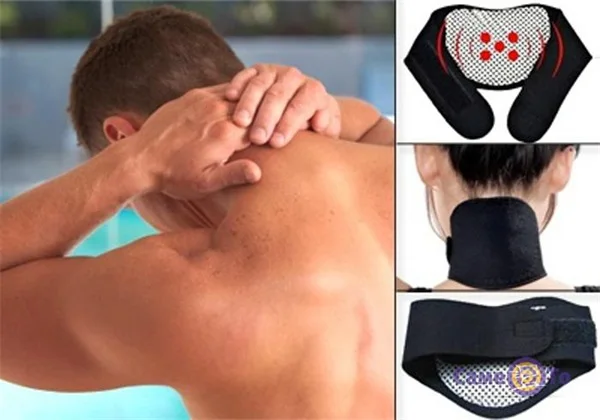 Турмалиновый самонагревающийся медицинский пояс бандаж для шеи магнитный
