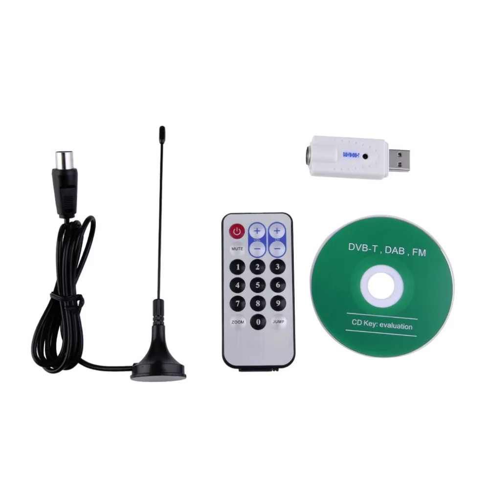 Горячая новинка USB DVB-T RTL-SDR Realtek RTL2832U &amp R820T тюнер приемник ключ PAL Вход IEC