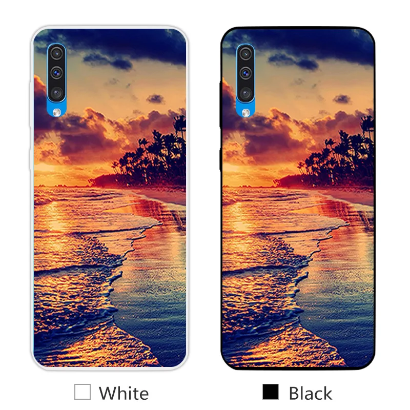 19 6," для samsung Galaxy A50, Модный чехол на заднюю панель телефона, роскошный мягкий силиконовый дизайн с улыбкой для Galaxy A50, прозрачный ТПУ чехол для телефона - Цвет: 19