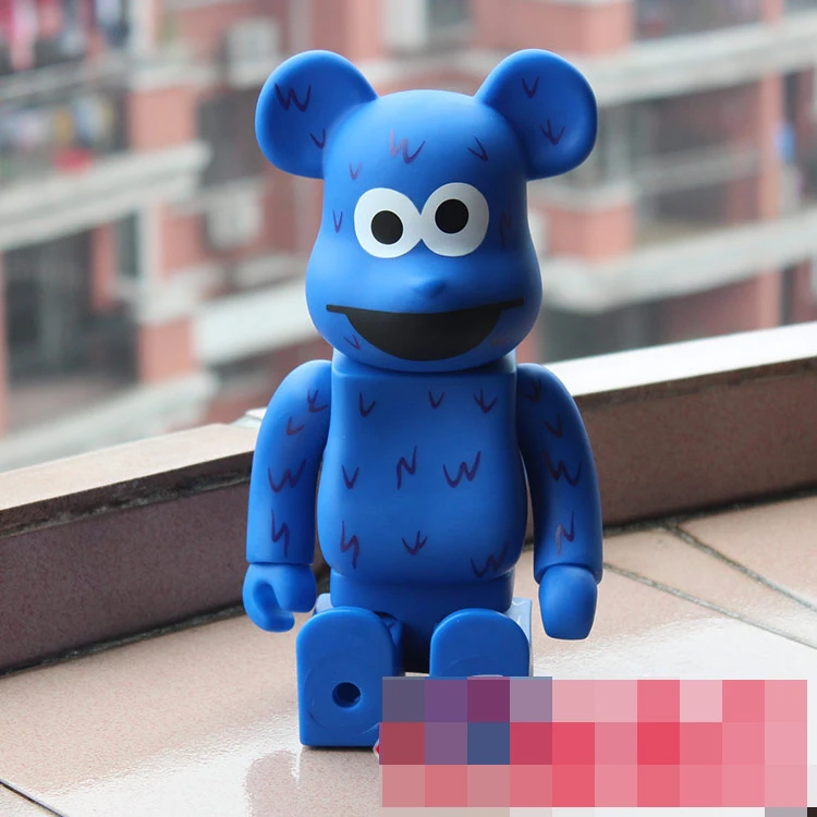 400% Be @ rbrick 11 дюймов Медвежья кунжутная печенье монстр ПВХ экшн-фигурка