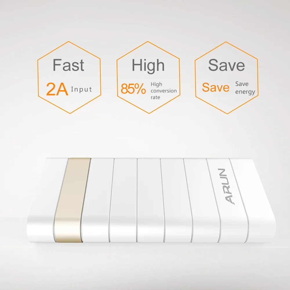ARUN 20000mah Power Bank Fast Charge Portable External Battery pack powerbank Batteries for Xiaomi phone Samsung Smart Phone | Мобильные