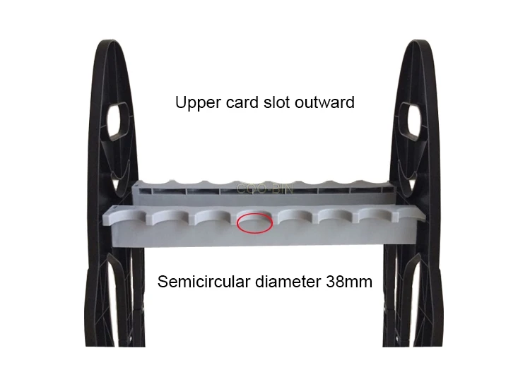 Стойка для удочек из высокопрочного пластика Стеллаж с 16 ячейками хранения