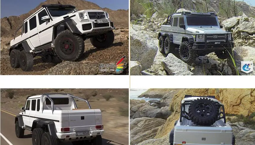 1/10 Масштаб RC Rock Cralwer Truck 8x8 RC8WD комплекты кузова и рамы для шасси, военный тягач для Cross Capo AXIAL RC8WD