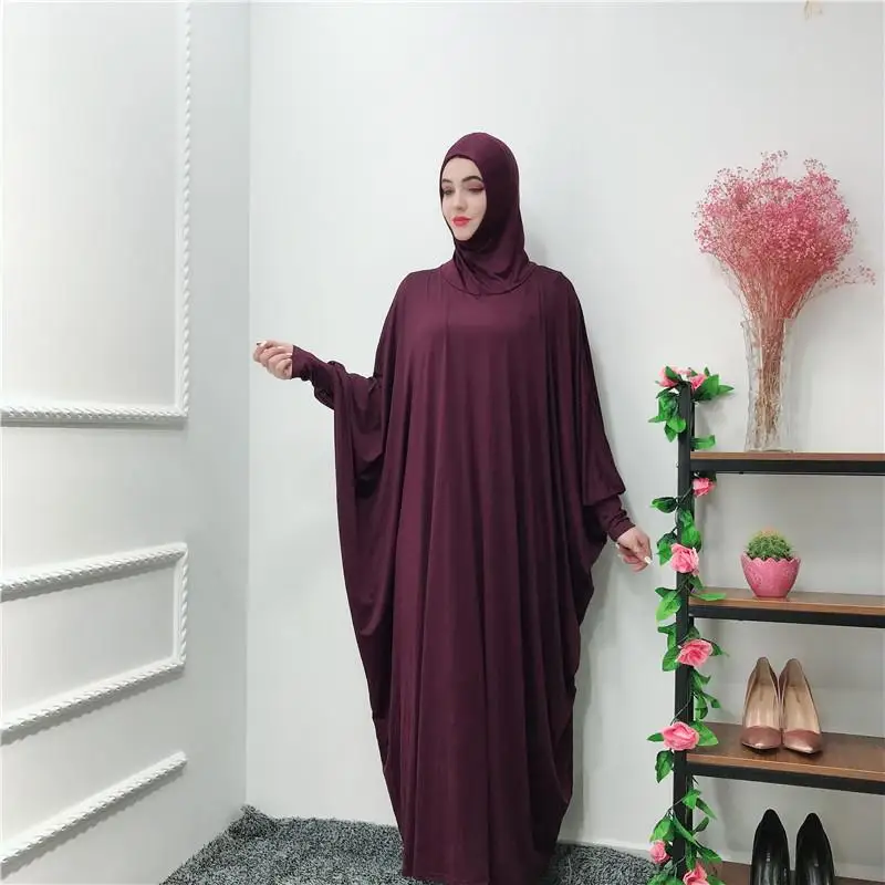 Женский мусульманский верхний Jilbab платье хиджаб Абая молитва фараша исламский халат Макси платье рукав летучая мышь Свободный Повседневный арабский халат Рамадан