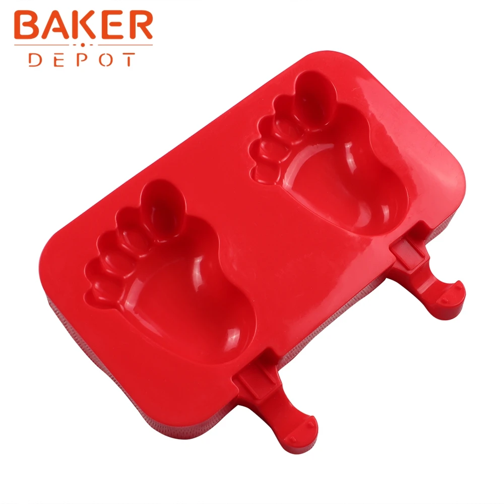BAKER DEPOT 2 полости силиконовые формы для icecream ice cube DIY Инструменты изготовления