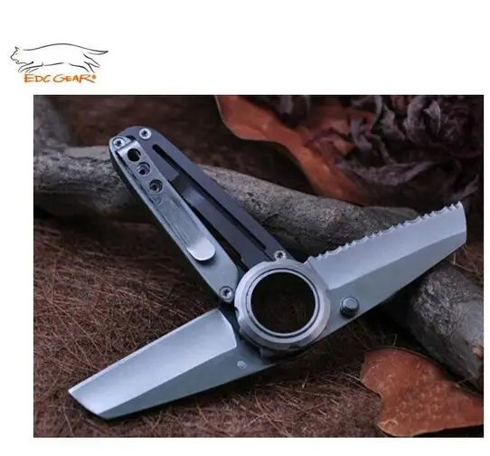 EDCGEAR 142 мм двухсторонний мини нож многофункциональный карманный инструмент из