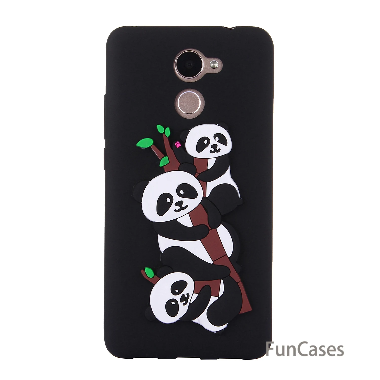 И рисунком милой панды чехол СПС ETUI huawei Enjoy 7 Plus Мягкий силиконовый для телефона с