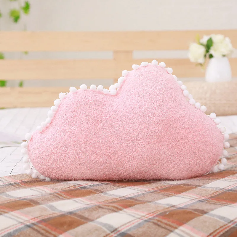 Pink Cloud Милые подушки с Луной, звездой, облаками, плюшевые подушки, серия Sky, мягкие плюшевые игрушки, мягкие подушки для дивана, украшение для дома, кровати, подарки для девочки - Цвет: Pink Cloud