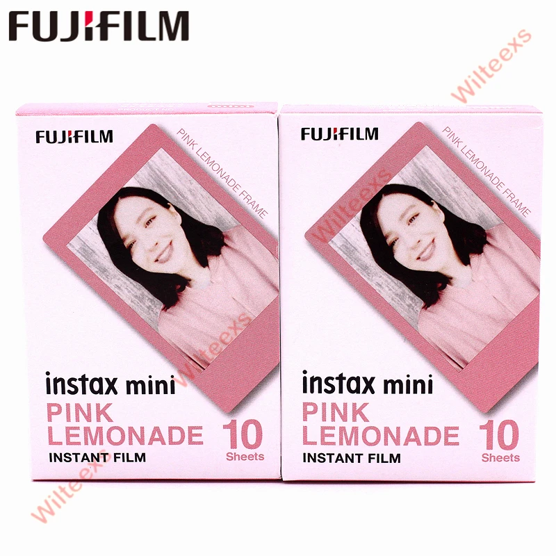 Новый 2 предмета ЖК дисплея с подсветкой Fujifilm Fuji Instax Mini 8 пленка розовая оправа 10