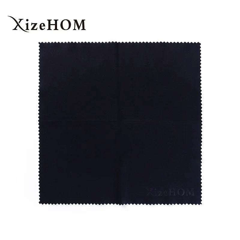 Черный XizeHOM 30*30 см/2 шт Большая ткань из микрофибры для очков Солнцезащитные очки характеристики тканевая салфетка для чистки очков черная чистая ткань для линз - Цвет: Черный