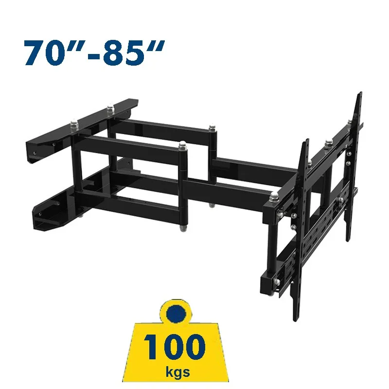 TG673 Супер сверхмощный Подгонянный 70-8" ЖК-телевизор настенное крепление стойка Выдвижная Поворотная Инженерная многофункциональная 6 поворотных рычагов