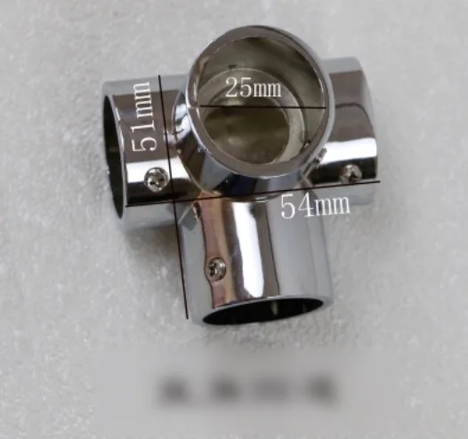 4 шт./лот (для 25 миллиметровой трубы) вертикальный четырехсторонний стальной