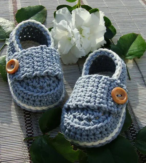 

free shipping,baby Crochet shoes sandals / toddler shoes / Crochet Baby Boy Button Loafers 100% cotton size:9cm,11cm,13cm
