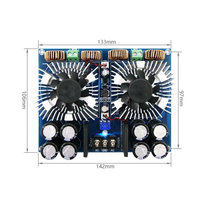 Горячее предложение HIFI tda8954 го класса AD двухъядерный BTL цифровой аудио усилитель