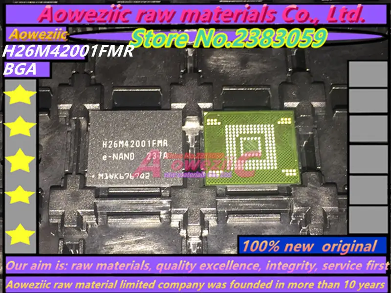 

Aoweziic 100% new original H26M42001FMR BGA Memory chip