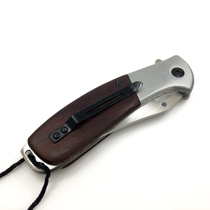 Складной нож для повседневного использования Мультитул с деревянной ручкой