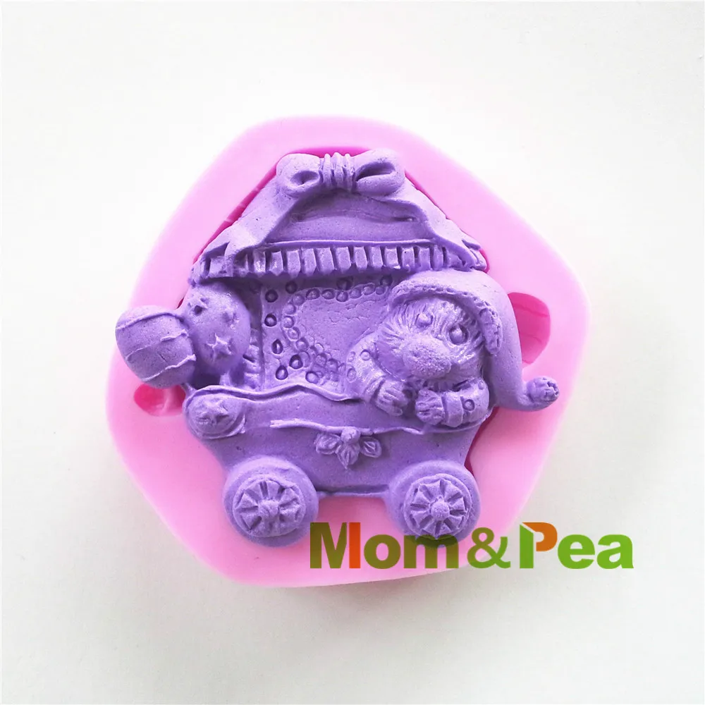 Силиконовая форма Mom & Pea 0449 г. бесплатная доставка в виде медведя для коляски и