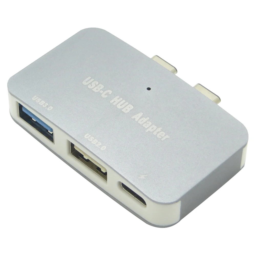 3 в 1 4K 60 Гц двойной USB-концентратор типа C с USB 0 2 Type адаптер для зарядки PD MacBook 13