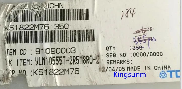 

Бесплатная доставка 10 шт VLM10555T-2R5M8R0-2 "фиксированный IND 2.5UH 8A 6,7 MOHM SMD"