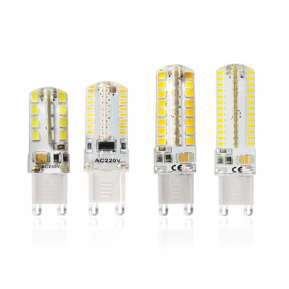 2 шт. G9 светодиодный лампы 5 Вт 6 9 10 Светодиодный светильник AC220 240V 3014 2835 SMD лампочки
