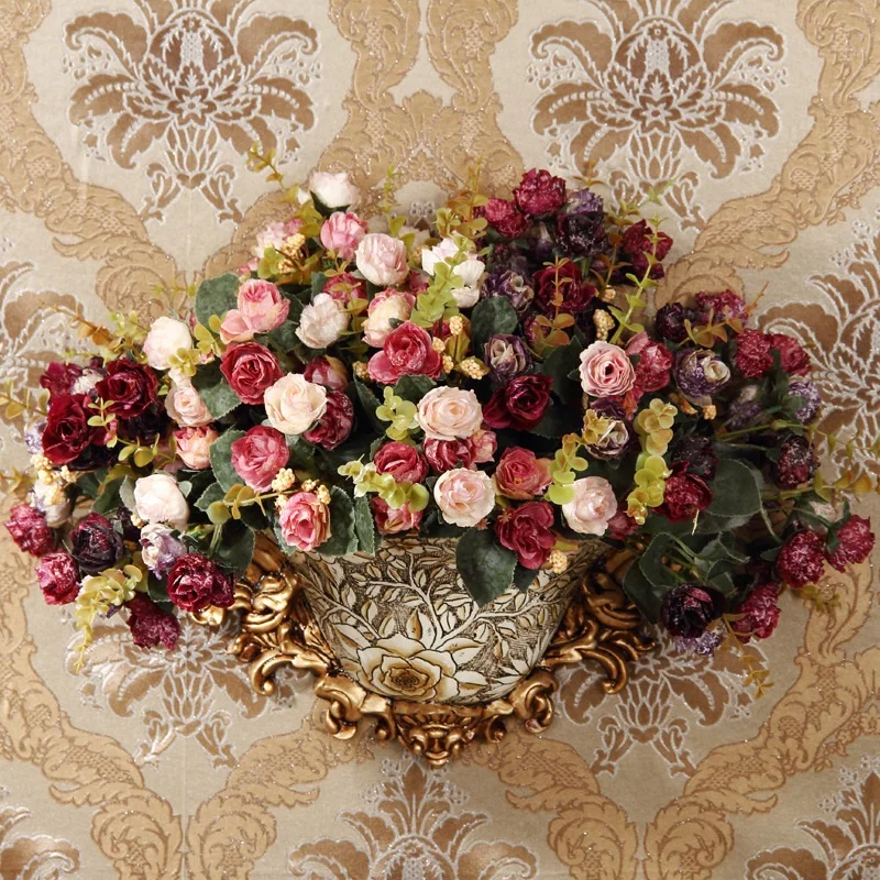 Настенная ваза из смолы украшение в Европейском стиле пасторальный креативный