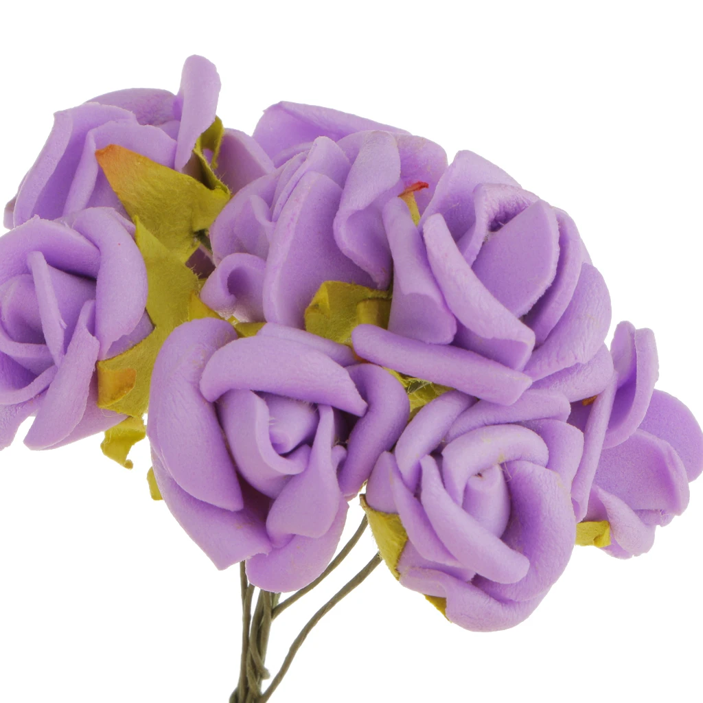 100 XMini искусственные розы цветы букет Свадебный домашний романтический декор