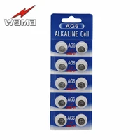 10x wama ag6 lr920 371 370 1 5v alkaline button cell coin battery wholesale factory high capacity disposable calculator toy new