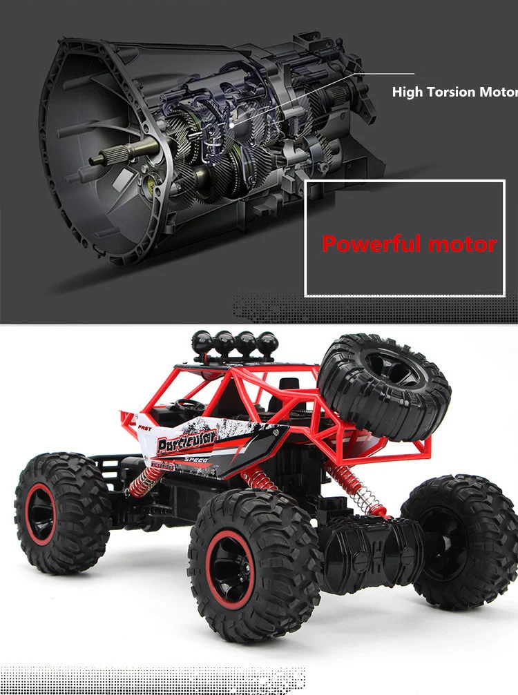 1/12 Радиоуправляемая машина 4WD холм альпинист 4X4 Двойной Мотор привод Bigfoot автомобили зарядка пульт дистанционного управления Внедорожник OYS модель игрушка для мальчиков