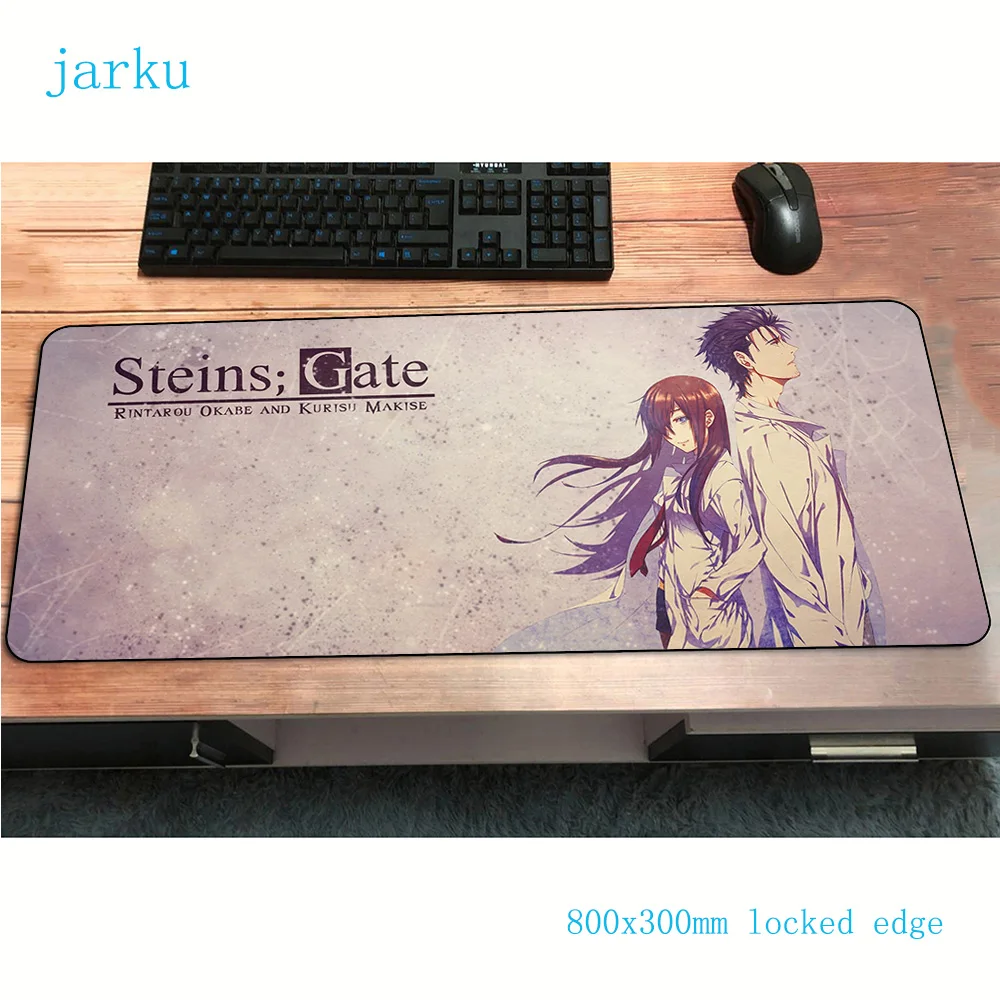 Steins gate коврик для мыши геймер Профессиональный 800x300x2 мм notbook игровой красивый ПК