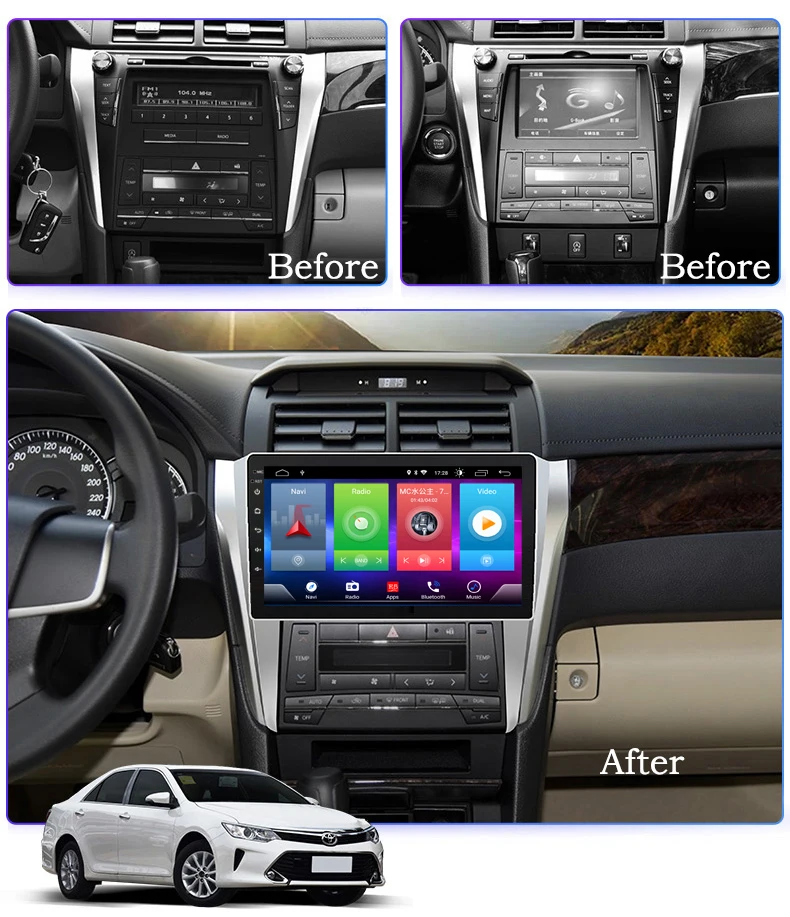 Умный полный сенсорный Android 8,1 Автомобильный gps навигационный плеер для TOYOTA Camry стерео радио bluetooth мультимедиа DSP головное устройство