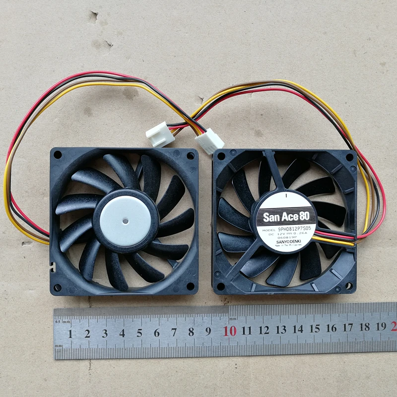 1 шт. Новый охлаждающий вентилятор для ноутбука Sanyo 8015 DC12V 0.26A 9PH0812P7S04 мм|Кулеры и