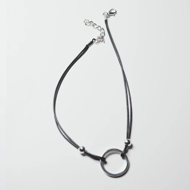 

Cute Girls Vintage Leather Choker Necklaces For Women Gothic Punk Rope Chain Necklace Female Jewelry Party Friends Gift