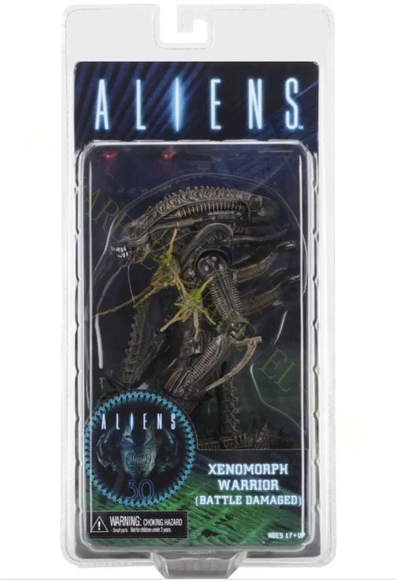 9 дюймов инопланетянин NECA 12 серия Xenomorph Warrior Battle поврежденная &quotПВХ фигурка