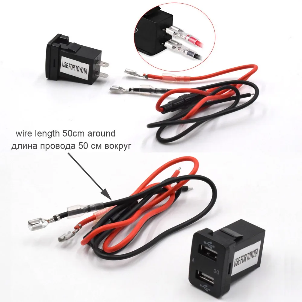 Автомобильное зарядное устройство XCGaoon 5 шт. В 4 2 А USB разъема светодиодный