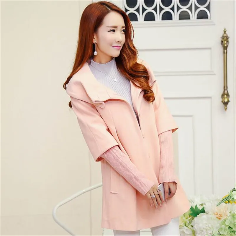 pink Weoneit Женское пальто для беременных на весну, осень и зиму, повседневные однотонные теплые куртки для беременных женщин - Цвет: pink